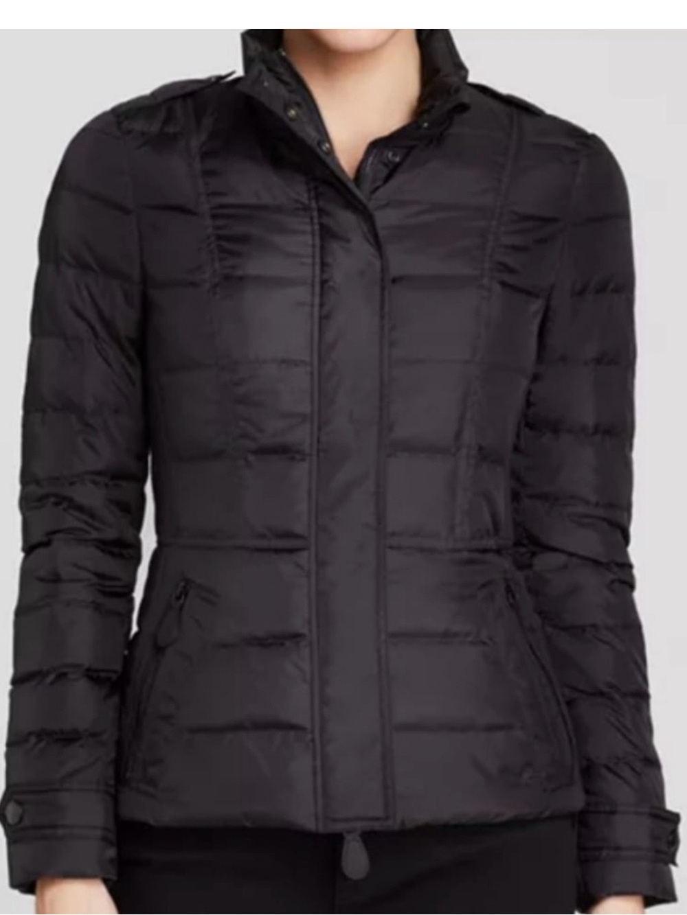 Burberry Black Slim Quilted Puffer Jacket